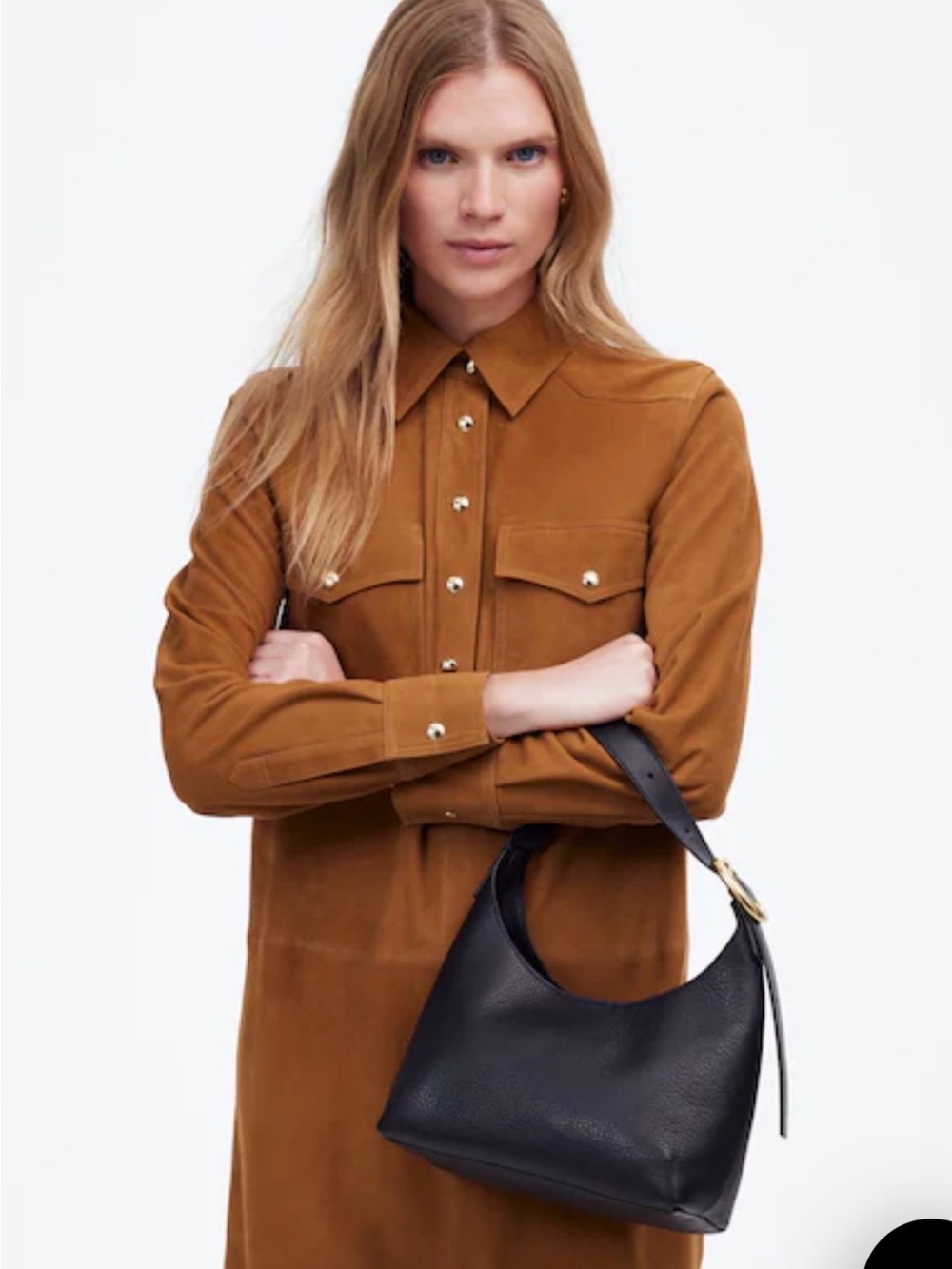 Madewell Pebbled Leather Shoulder Bag in Burgundy - Picture 8 of 9